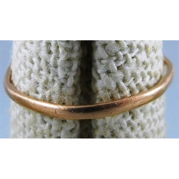 7/789 Small 10k Ring with Natural Stone Size 4.5 - Picture 3 of 4